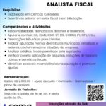 Vaga de emprego para Analista Fiscal