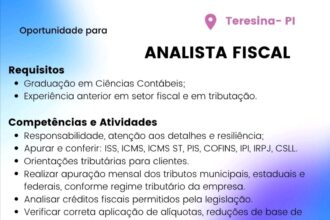 Vaga de emprego para Analista Fiscal