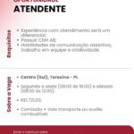 Vaga de emprego para Atendente