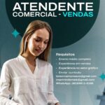 Vaga de emprego para Atendente Comercial