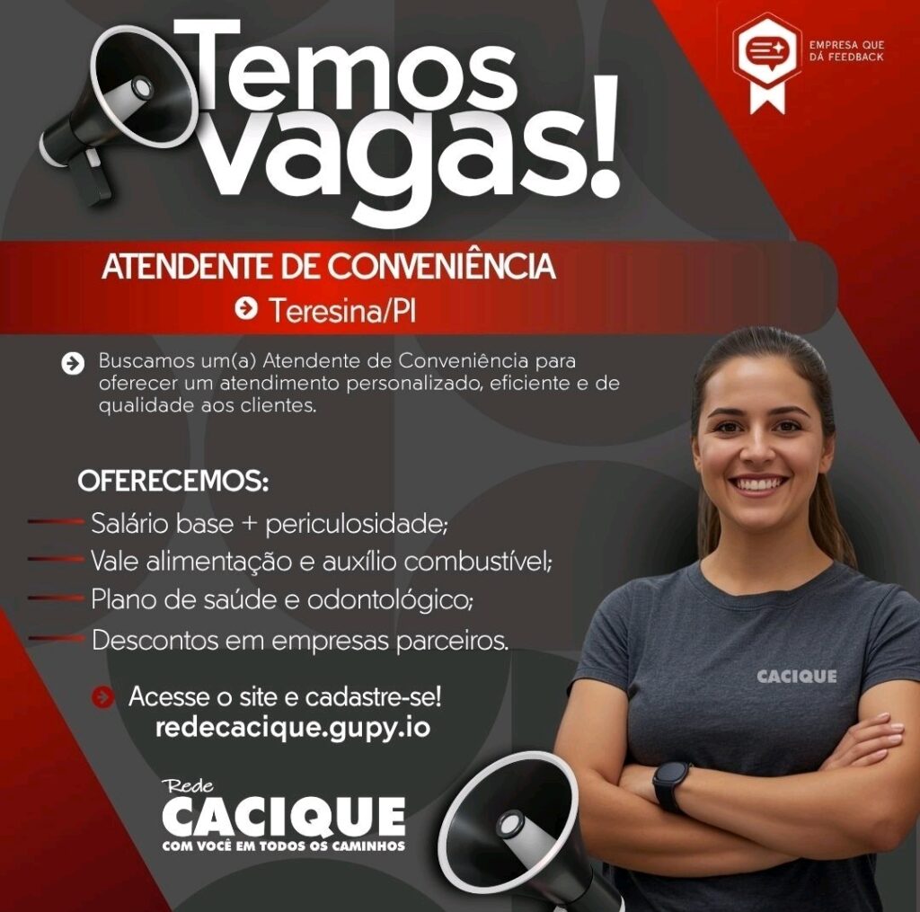Vaga de emprego para Atendente de Conveniência