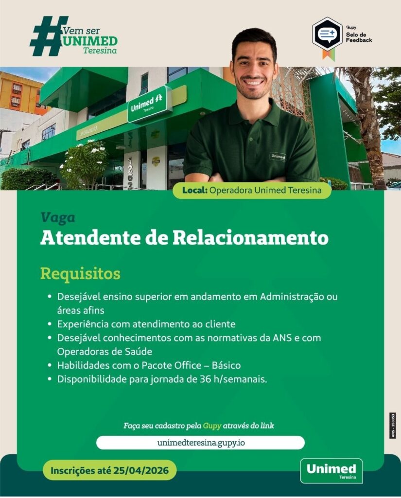 Vaga de emprego para Atendente de Relacionamento