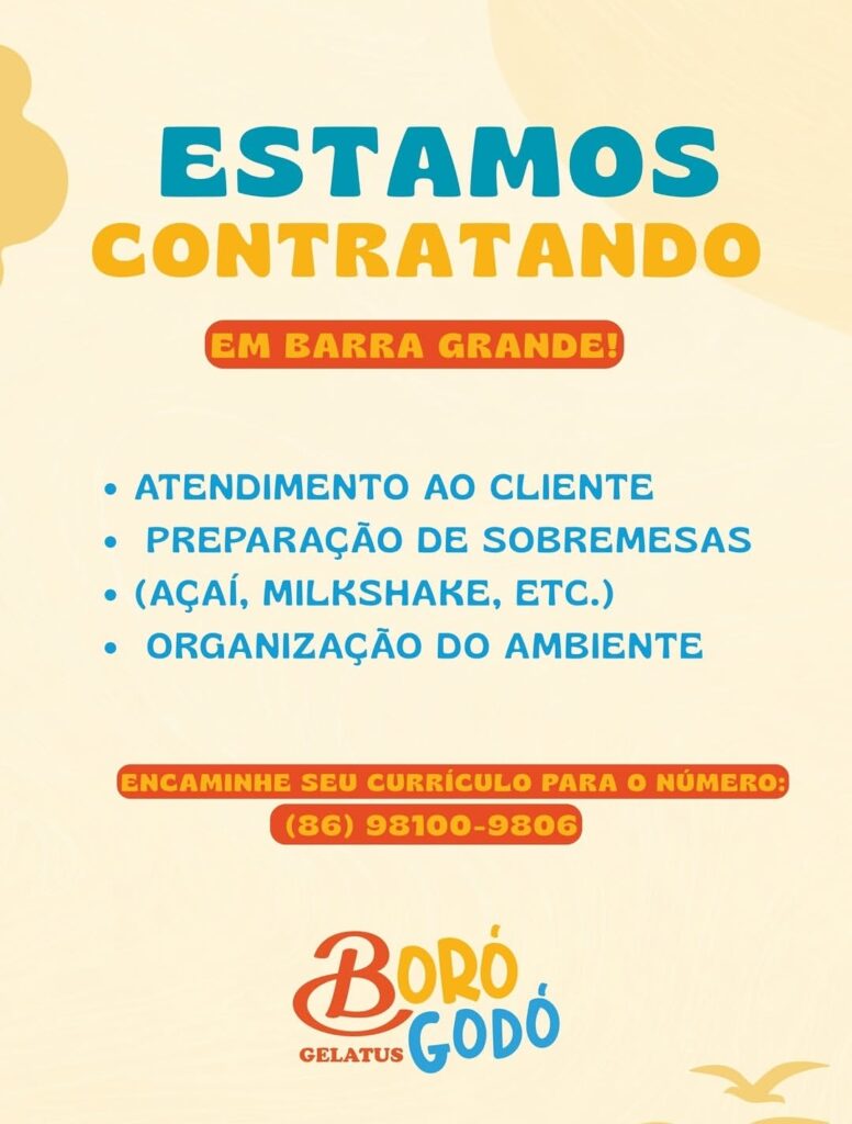 Vaga de emprego para Atendente em Barra Grande