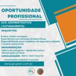 Vaga de emprego para Auxiliar Administrativo