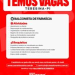 Vaga de emprego para Balconista de Farmácia