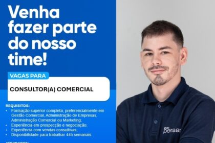 Vaga de emprego para Consultor(a) Comercial