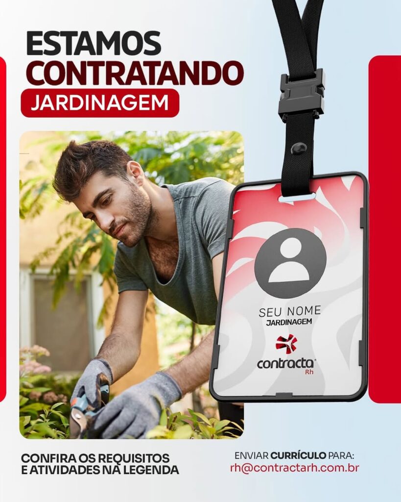 Vaga de emprego para Jardinagem