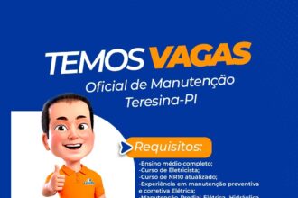 Vaga de emprego para Oficial de Manutenção