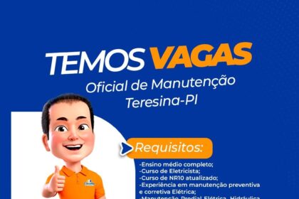 Vaga de emprego para Oficial de Manutenção