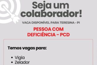 Vaga de emprego para PCD