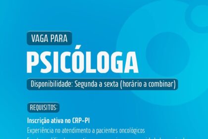 Vaga de emprego para Psicóloga