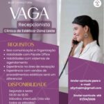 Vaga de emprego para Recepcionista