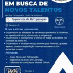 Vaga de emprego para Supervisor de Refrigeração