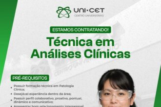 Vaga de emprego para Técnica em Análises Clínicas