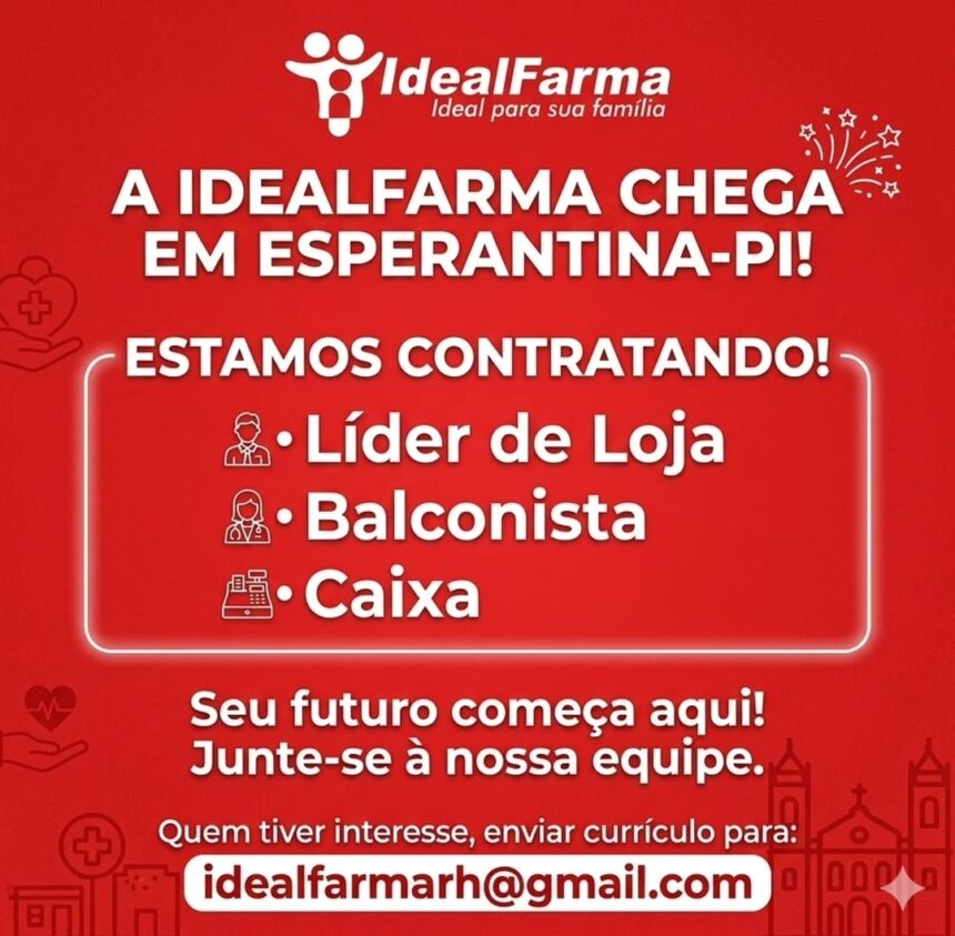 Vagas de emprego para Líder de Loja, Balconista e Caixa