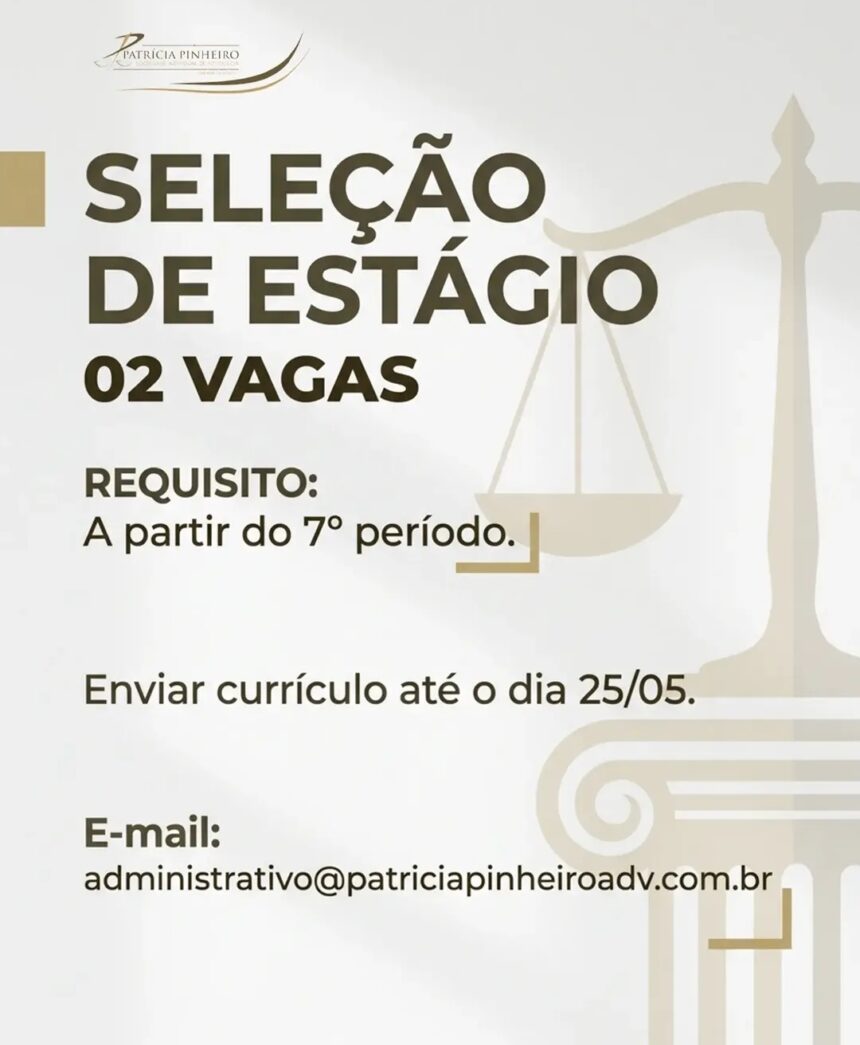 Vaga de Estágio para Direito