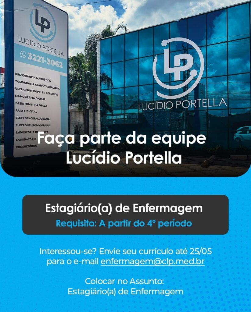 Vaga de Estágio para Enfermagem 