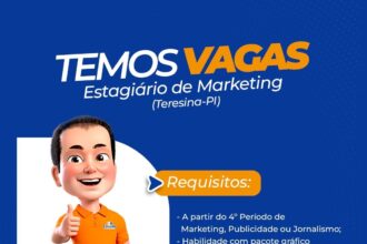 Vaga de Estágio para Marketing