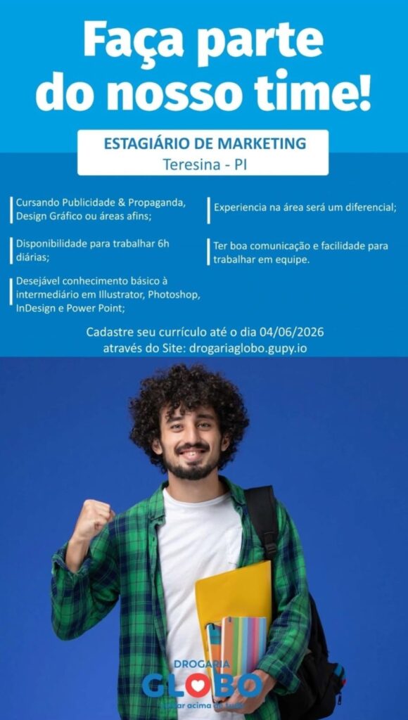 Vaga de Estágio para Marketing