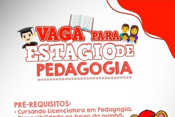 Vaga de Estágio para Pedagógia