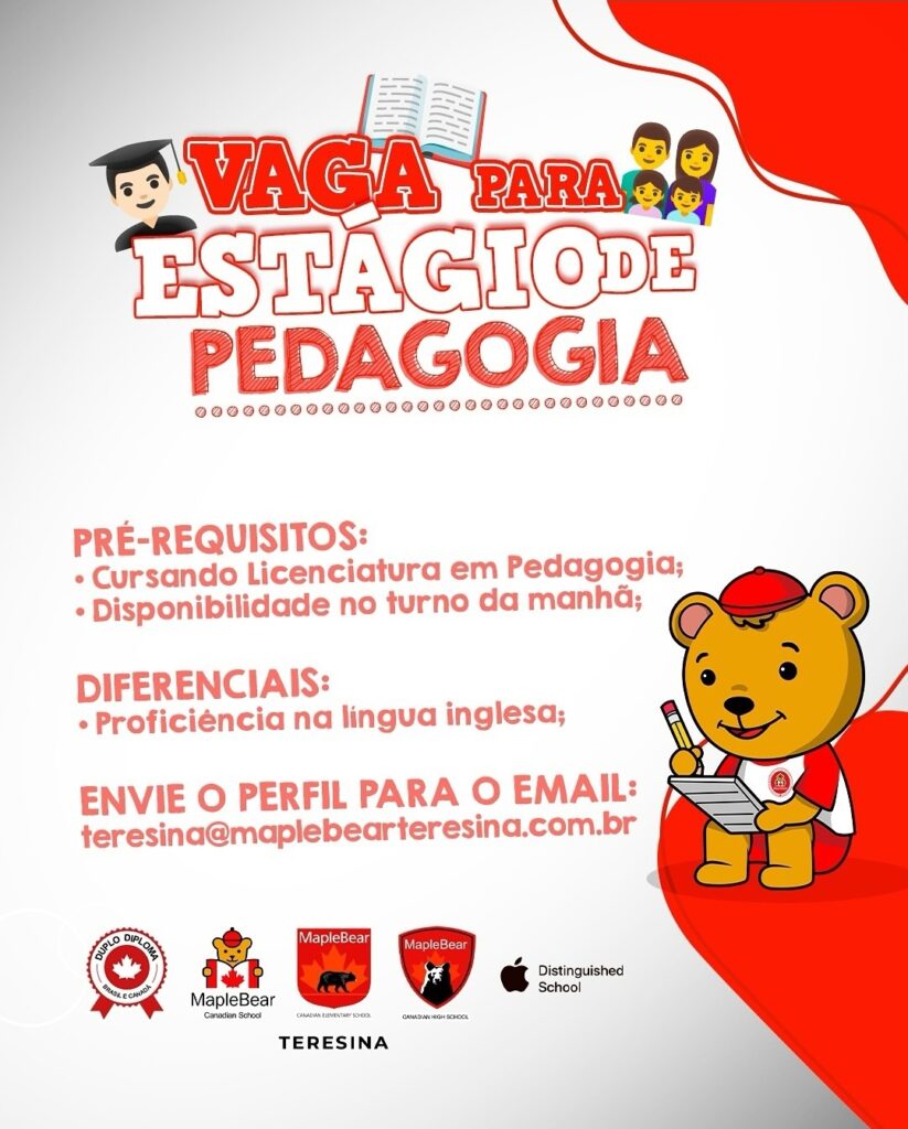 Vaga de Estágio para Pedagógia