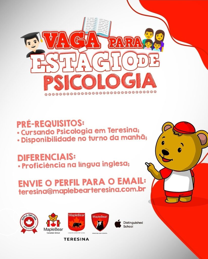 Vaga de Estágio para Psicologia