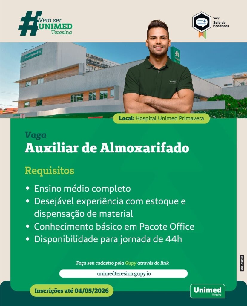 Vaga de emprego para Analista de Almoxarifado