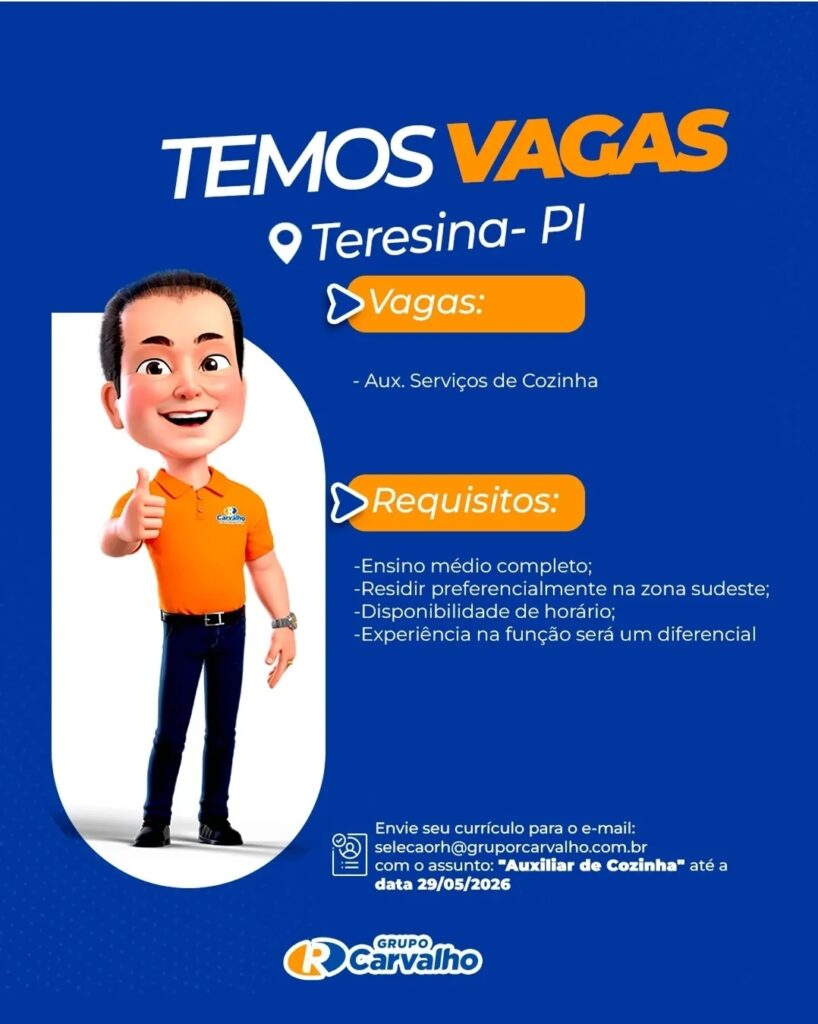 Vaga de emprego para Aux. Serviços de Cozinha