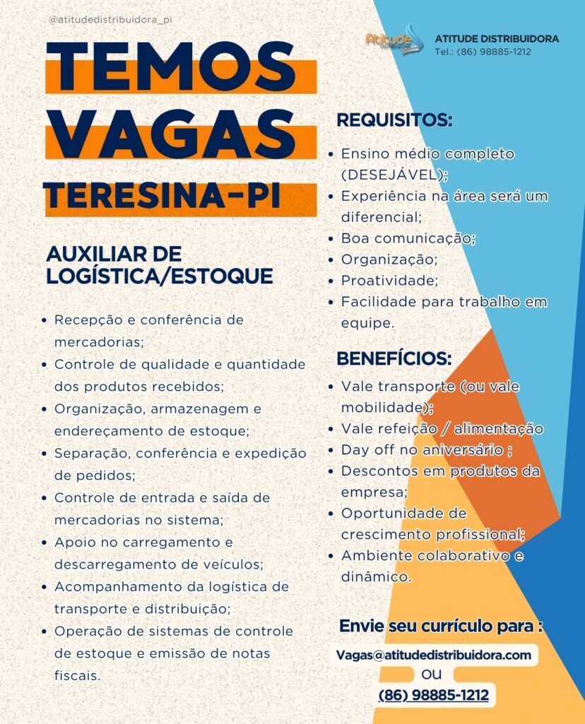 Vaga de emprego para Auxiliar de Logística/Estoque