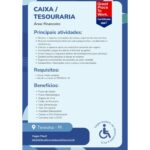 Vaga de emprego para Caixa/Tesouraria