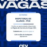 Vaga de emprego para Inspetor(a) de Alunos (PCD)