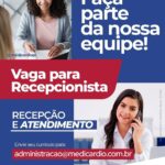 Vaga de emprego para Recepcionista