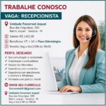 Vaga de emprego para Recepcionista