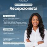 Vaga de emprego para Recepcionista