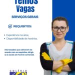 Vaga de emprego para Serviços Gerais