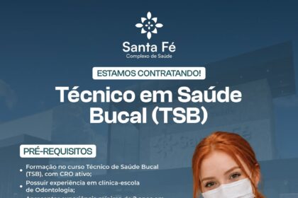 Vaga de emprego para Técnico em Saúde Bucal