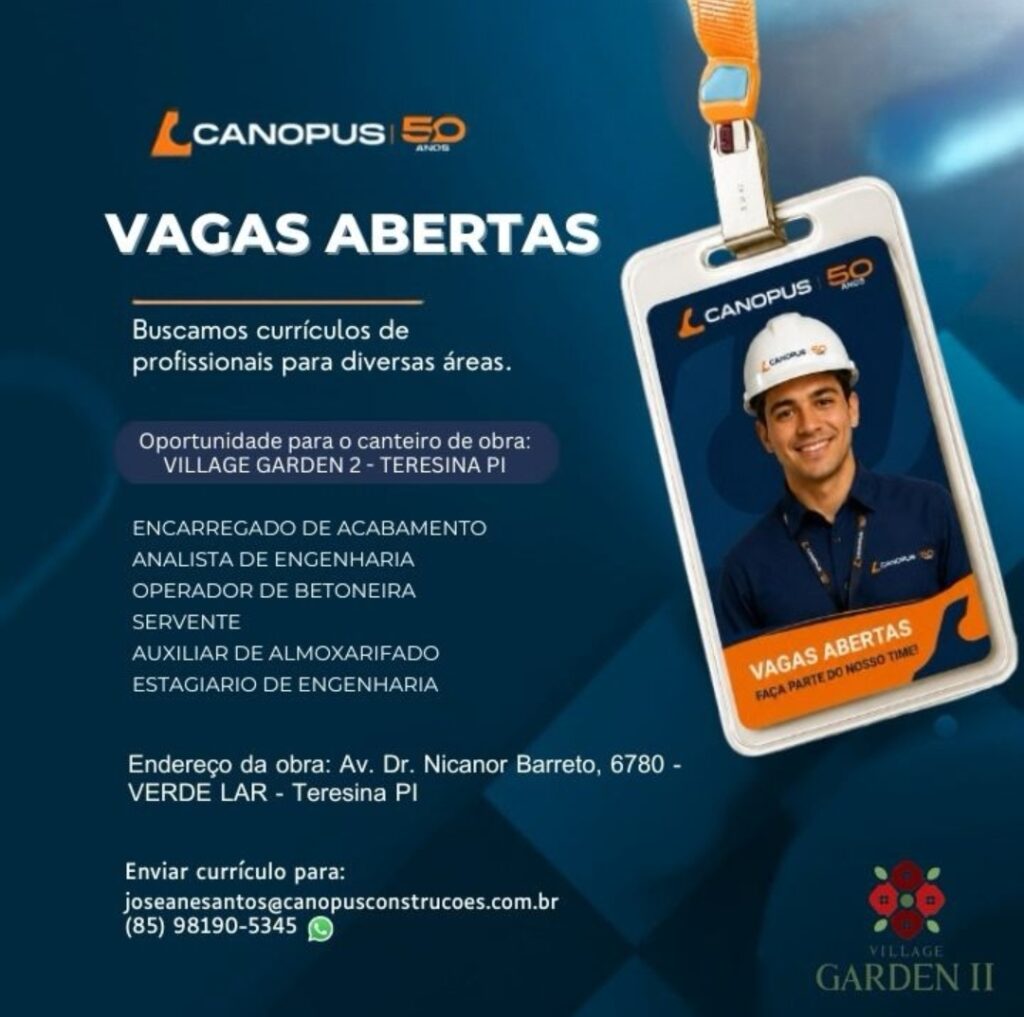 Diversas vagas Canopus