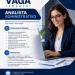 Vaga de emprego para Analista Administrativo