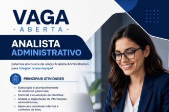 Vaga de emprego para Analista Administrativo