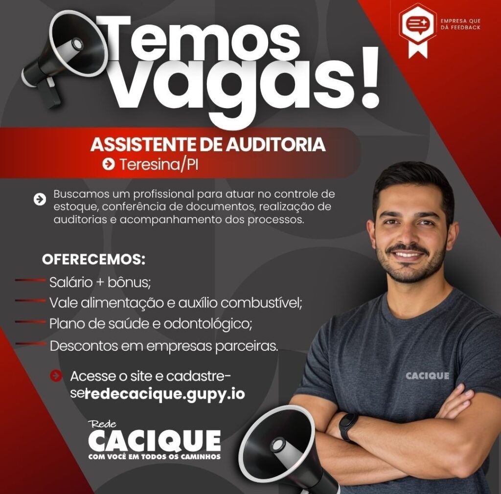 Vaga de emprego para Assistente de Auditoria