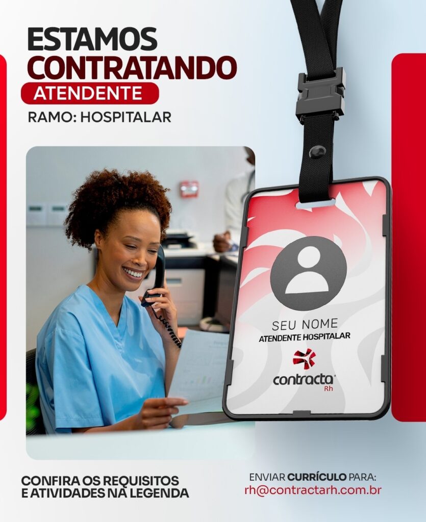 Vaga de emprego para Atendente Hospitalar