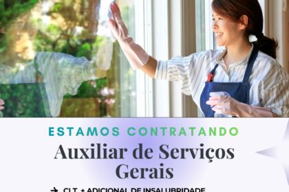 Vaga de emprego para Auxiliar de Serviços Gerais