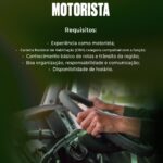 Vaga de emprego para Motorista