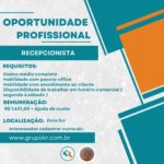 Vaga de emprego para Recepcionista