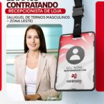 Vaga de emprego para Recepcionista de Loja