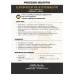 Vaga de emprego para Supervisor de Atendimento