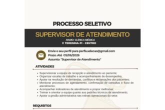 Vaga de emprego para Supervisor de Atendimento