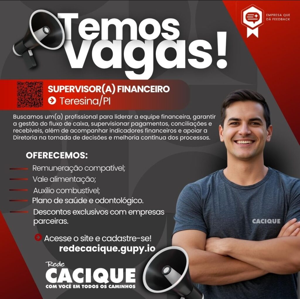 Vaga de emprego para Supervisor(a) Financeiro