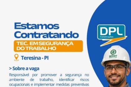 Vaga de emprego para Técnico em Segurança do Trabalho