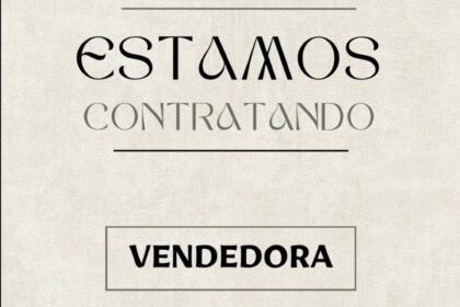 Vaga de emprego para Vendedora